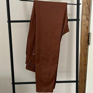 WHBM Faux Leather Skinnies